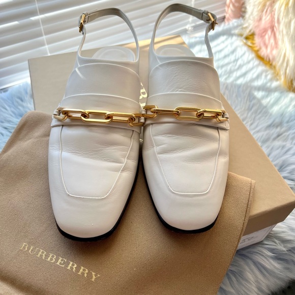 Burberry Shoes - Burberry flat sling back loafer